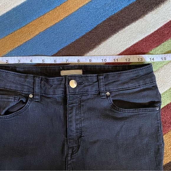 H&M Mid Rise Black Skinny Jeans Size 8 - Picture 5 of 7